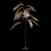 Arbre palmier or lumineux sur pied 120 leds
