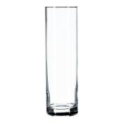 Atmosphera - Vase Cylindrique Flora 26cm Transparent