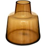Atmosphera - Vase verre ambre H23cm créateur d'intérieur