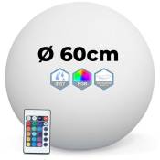 Boule Lumineuse led Multicolore 60CM Sans Fil Fabriqué en Polyéthylène épais