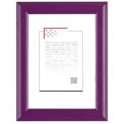 Cadre photo Fiesta violet 40x50 cm, en bois reconstitué - marque française - Violet