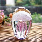 Cristal verre méduse statue les accessoires décoration