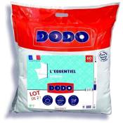 Dodo - Lot de 2 Oreillers Médium - l'essentiel - 60x60