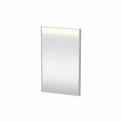 Duravit - Miroir Brioso 42,0 x 4,5 cm avec éclairage LED, Couleur (avant/corps): Décor Graphite Mat, Poignée Graphite Matt - BR700004949