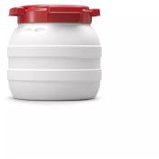 Fut / Bidon plastique alimentaire grande ouverture à visser - curtec 3.6 litres