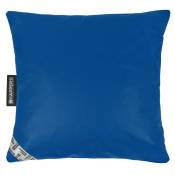 Happers - Coussin Similicuir Indoor Bleu 60x40 Bleu - Bleu