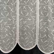 Homemaison - Brise bise en maille à motifs géométriques Blanc 0.3 x 0.45 m - Blanc