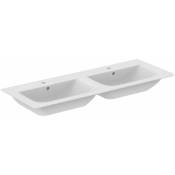 Ideal Standard - Connect Air - Double vasque, 1240x460 mm, avec trop-plein, blanc E027301