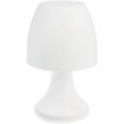 Lot 2x Lampe led - H.19,5 cm - Diam. 10 x 19,5 - Blanc