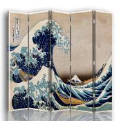 Paravent La Grande Vague de Kanagawa - K. Hokusai cm