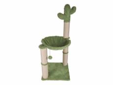 Paris prix - arbre à chat cactus "jouet & hamac" 96cm vert