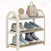 Petite étagère à Chaussures à 3 Niveaux - Mini Organiseur à Chaussures - Rangement à Chaussures - 42 x 19 x 43 cm