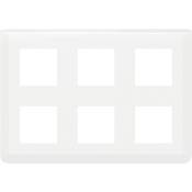 Plaque de finition horizontale compartimentée Mosaic - 2x3x2 Modules - Blanc - Legrand