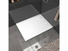 Receveur en acrylique blanc 90x120x4 cm + grilles linéaires