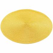 Set de table rond 35 cm polypropylene zebulon jaune