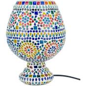 Signes Grimalt Lampe de bureau de meubles Lampes marocaines lampes multicolores 19x19x27cm 26348 - multicolour