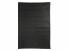 Skin - tapis en cuir noir 120x170