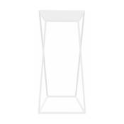Table d'appoint carrée en métal blanc Zak - Custom