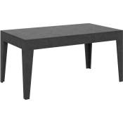 Table extensible 90x160/220 cm Cico Antracite Spatolato