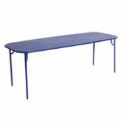 Table rectangulaire Week-End / 220 x 85 cm - Aluminium - Petite Friture bleu en métal
