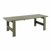 Table rectangulaire Weekday / 230 x 83 cm - Bois - Hay vert en bois