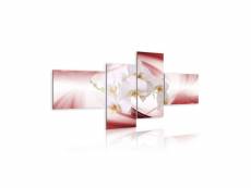 Tableau - orchidée de couleur rose-100x45 A1-N1342