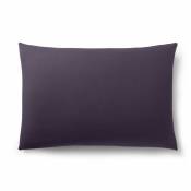 Taie d'oreiller Prune 50 x 70 cm/ 100% Coton / 57 fils/cm² - Violet