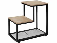 Tectake table d’appoint halifax 60,5x35,5x60,5cm