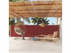 Vidaxl auvent latéral rétractable de patio 140x600 cm rouge