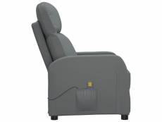 Vidaxl fauteuil de massage anthracite similicuir 321362