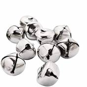 YIGO Lot de 50 perles argentées de 25 mm - Petites