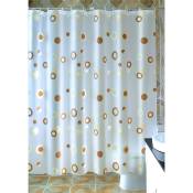 1pc rideau de douche en PEVA joli– rideau de baignoire imperméabl - rideau de bain facile d'entretien - 180180cm