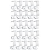 25 PièCes Clips de Plinthes de Table Clips de Nappe en Plastique avec Crochet et Boucle pour les ÉVéNements IntéRieurs et ExtéRieurs de RéUnion
