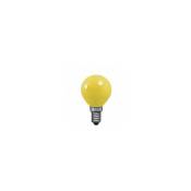 Ampoule Sphérique Couleur jaune 240V 15W E14 - 007254