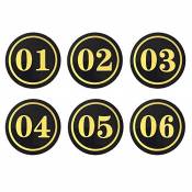 aspire 20 Pièces Numéro de Maison Plaque De Numéro Plaque d'adresse Acrylic Autocollant Plaque de Maison Numéro Chiffres De Maison