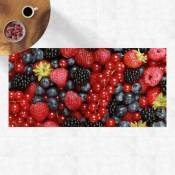 Bilderwelten - Tapis en vinyle - Fruity Wild Berries - Paysage 1:2 Dimension HxL: 40cm x 80cm