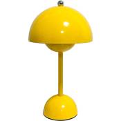 Bourgeon Led Lampe de Table Chevet Nordique Table de Chevet Bureau Champignons Lampes Chambre DéCoration Veilleuses Jaune