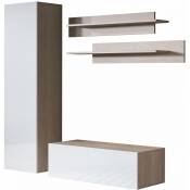 Combinaison de meubles Luke 1E sonoma et blanc (1,6m) - Sonoma/White