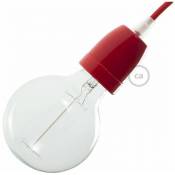Creative Cables - Kit douille E27 en porcelaine Rouge - Rouge