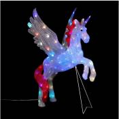Déco lumineuse Licorne 100 led à variation de couleurs h 75 cm - Feeric Christmas - Multicolore