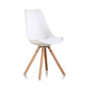 Designetsamaison - Chaise scandinave blanche - Helsinki Blanc