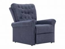 Fauteuil chaise siège lounge design club sofa salon inclinable gris synthétique daimhelloshop26 1102290