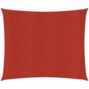 Fimei - Voile d'ombrage 160 g/m² Rouge 3,6x3,6 m pehd