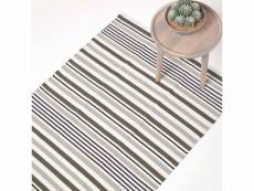 Homescapes tapis scandinave rayé gris & noir 120 x
