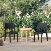 Joli® Mode Set de Chaises de jardin 2 pcs - Chaises