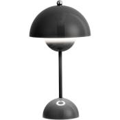 Lampe de bureau led lampe de Table champignon 3 couleurs lampes de chevet tactiles à intensité variable pour bureau chambre Bar cadeau de noël(Black)