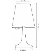 Lampe de table E14 Luminaire de table pour chambre d'enfant et salon moderne Orange, Laiteux - 450lm / 5W - Paco Home