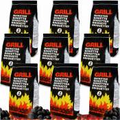 Markenartikel - Briquettes de charbon de bois 27kg pour barbecue Sac de charbon bois bbq Grill