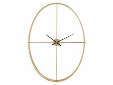 Paris prix - horloge design ovale en métal "nio" 125cm or