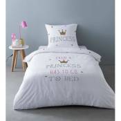 Parure de lit enfant design Princess - 100% Coton -